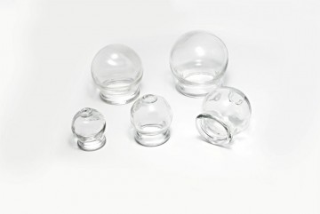 Cupping glass set, 10 pieces of each in sizes 1-5